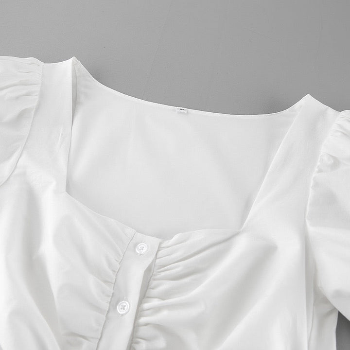 Button-design mini dress – Libby