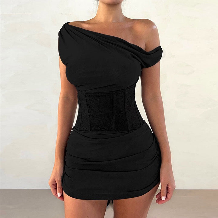 Lace corset-style mini dress – Liana