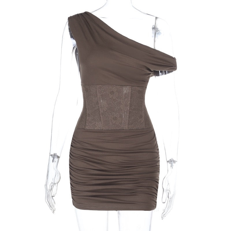 Lace corset-style mini dress – Liana