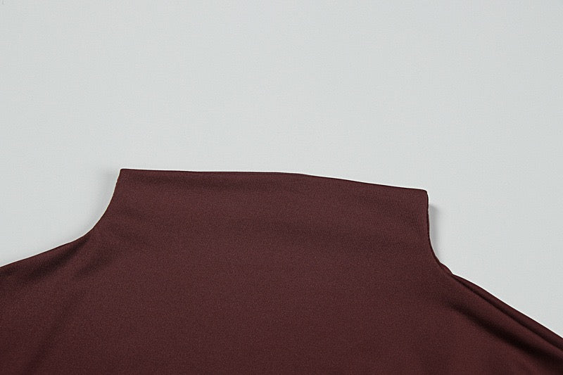 Maxi dress with gathers and buckle decoration - AHVA