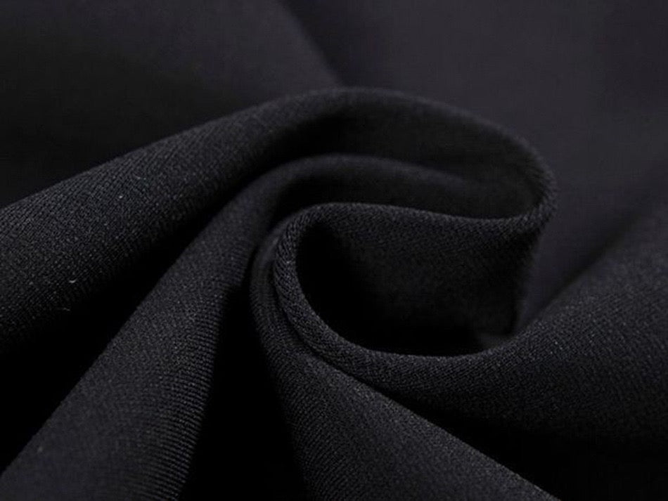 Tailored midi dress with shaping fabric and lace decoration - ALORA