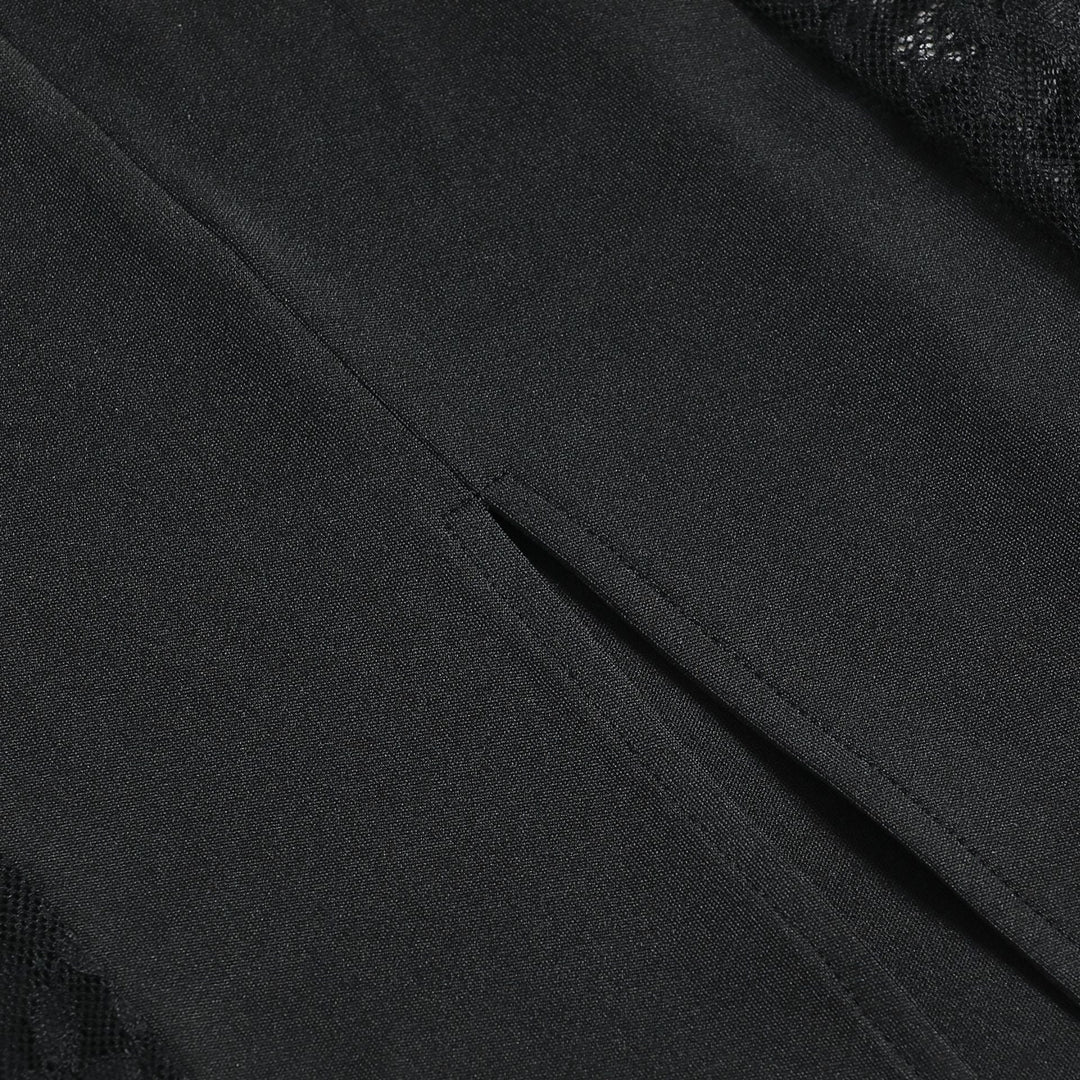 Fitted maxi dress with lace design - Gioia