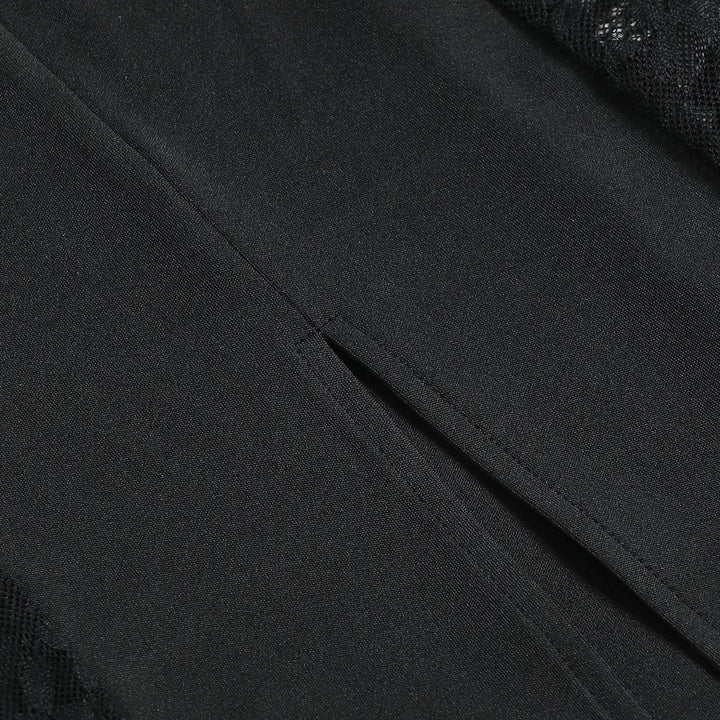 Fitted maxi dress with lace design - Gioia