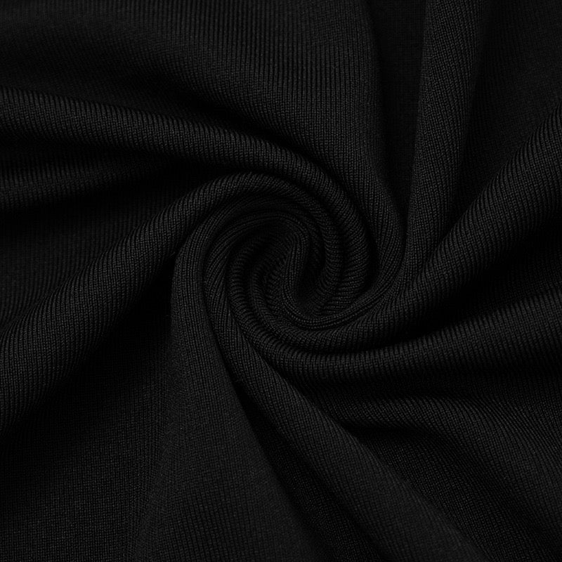 Mini dress with chiffon pleats and train - Sorella