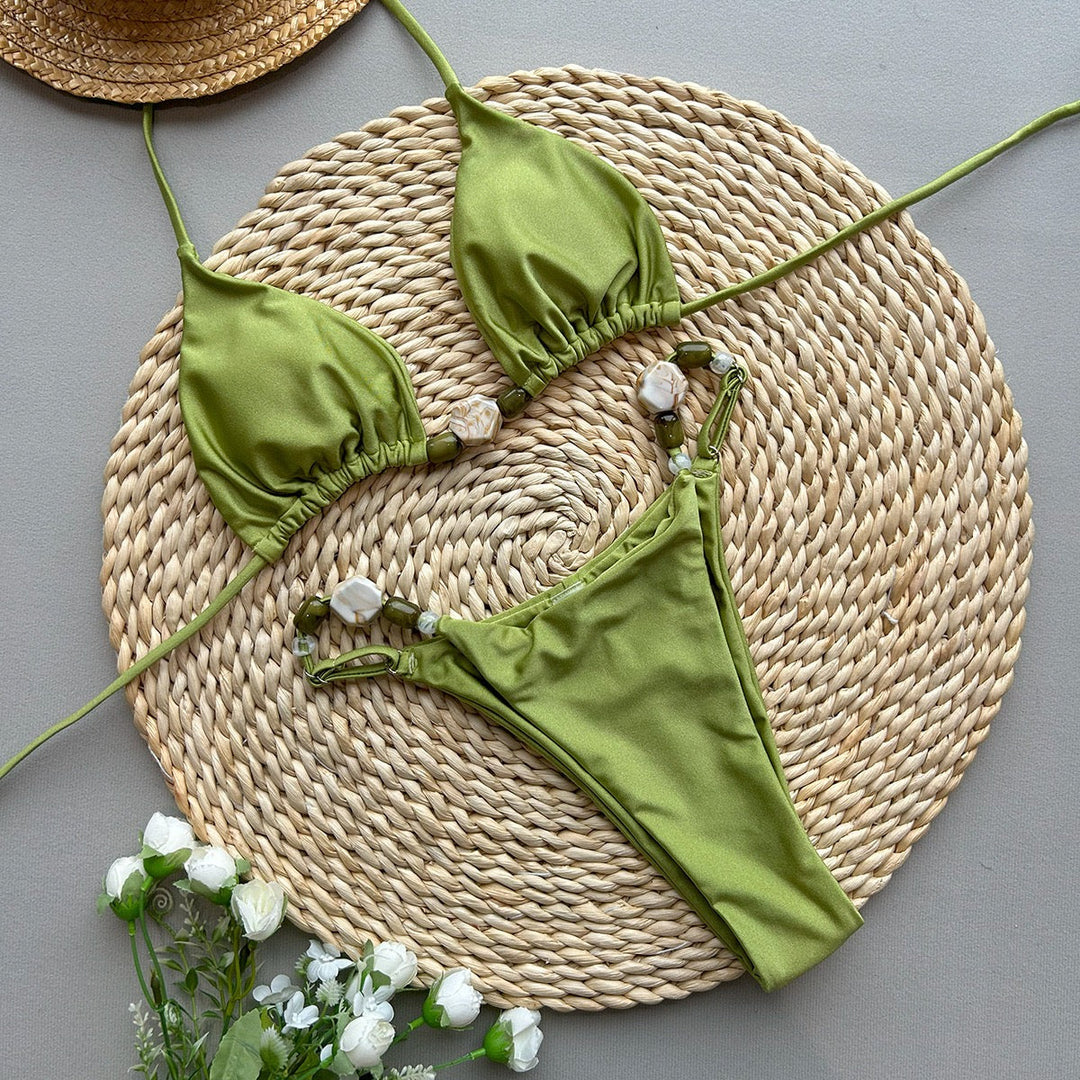 Bikini swimsuit with rhinestone design – Pasi