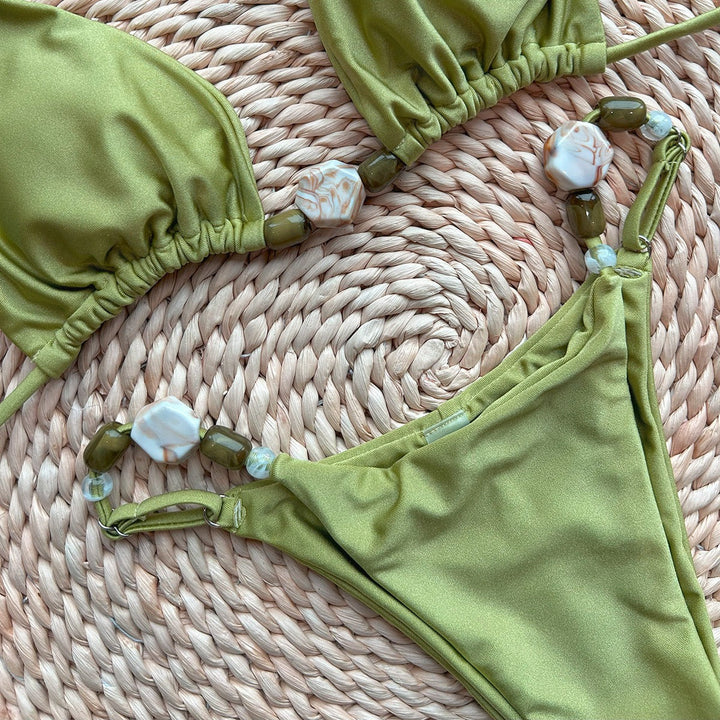 Bikini swimsuit with rhinestone design – Pasi