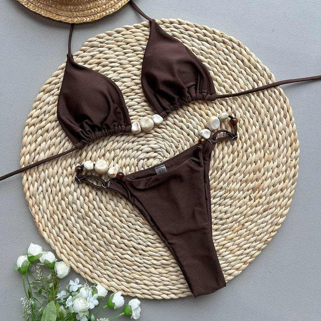 Bikini swimsuit with rhinestone design – Pasi