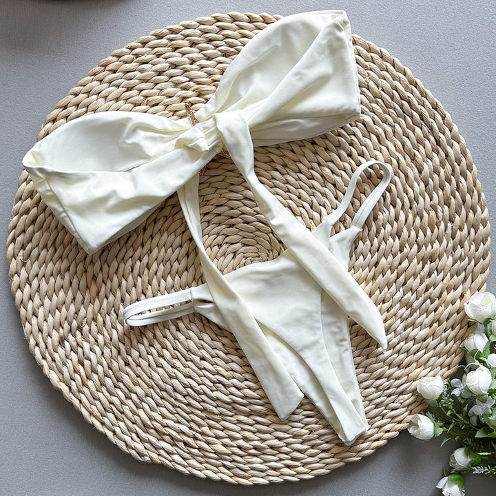 Strapless bikini swimsuit with starfish design – Li Yam