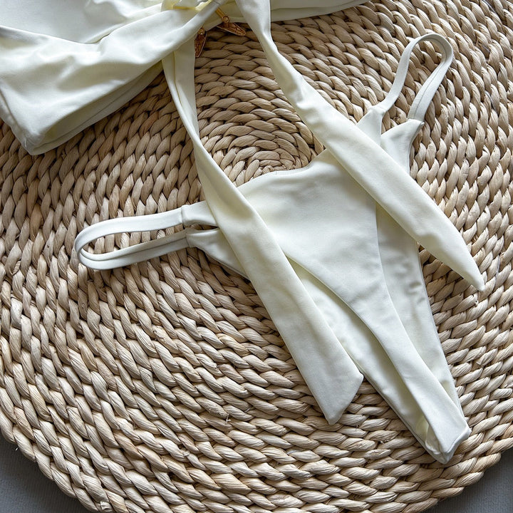 Strapless bikini swimsuit with starfish design – Li Yam