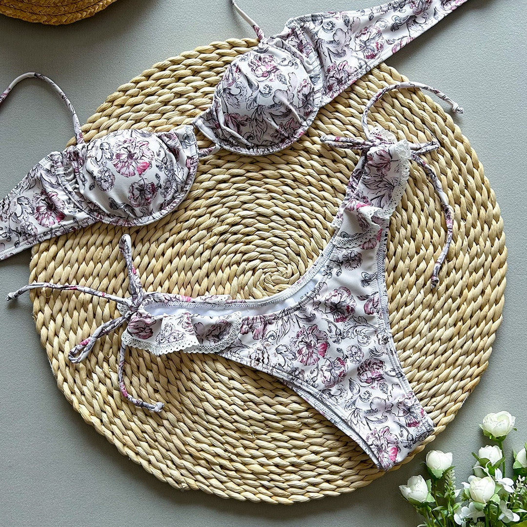 Floral bikini swimsuit – Galina