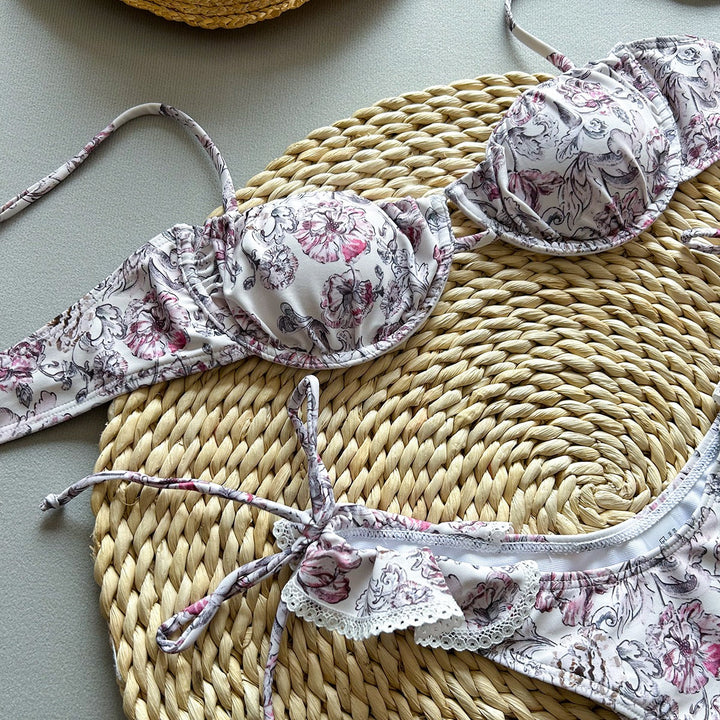 Floral bikini swimsuit – Galina