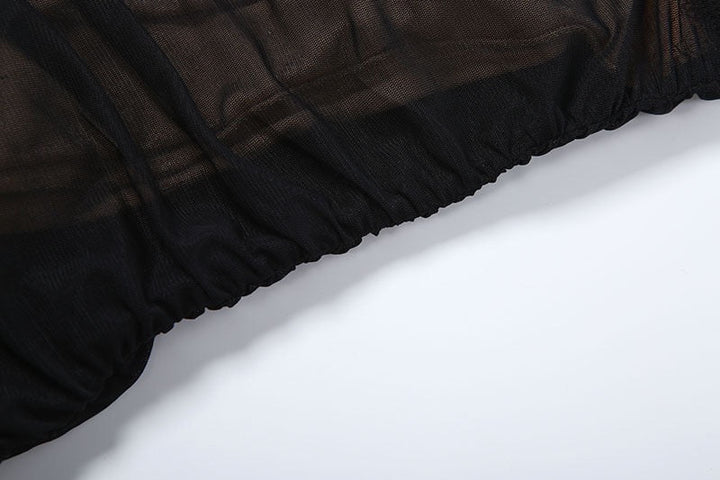 Midi chiffon dress with ruching and hem design - Kerem