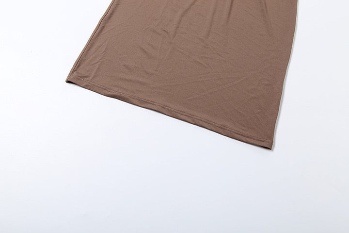 Tailored maxi dress with chiffon and openings design - Francine