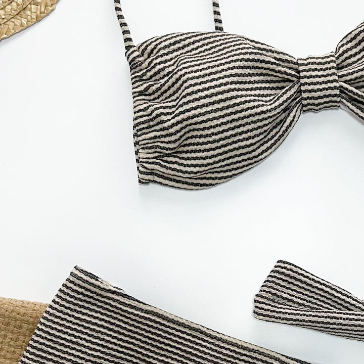 Knitted swimsuit with knitted mini skirt – Bina