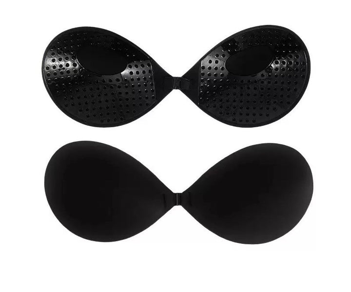 Strapless bra for lifting and securing the breasts