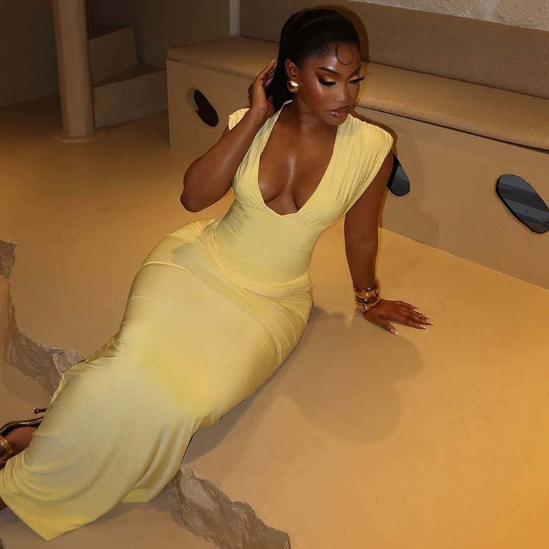 Pleated maxi dress – Kendall