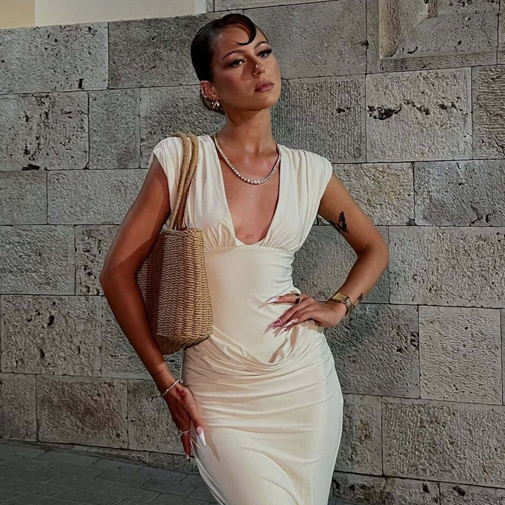 Pleated maxi dress – Kendall