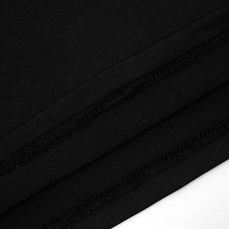 Mini dress with turtleneck collar and pleats - PENNY