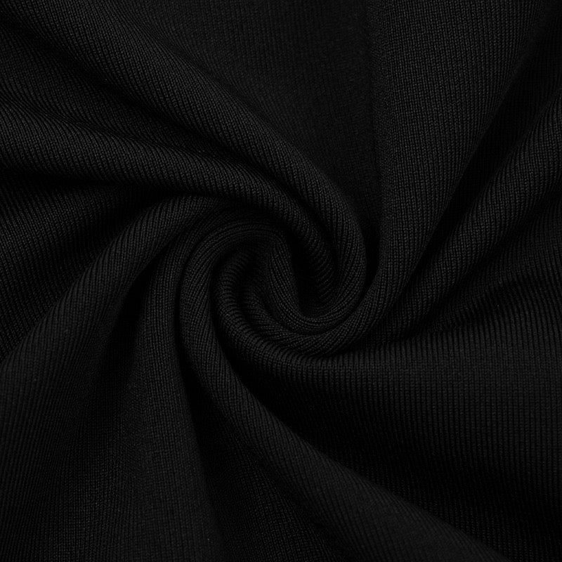 Mini dress with turtleneck collar and pleats - PENNY
