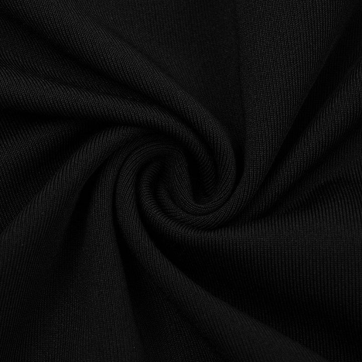Mini dress with turtleneck collar and pleats - PENNY