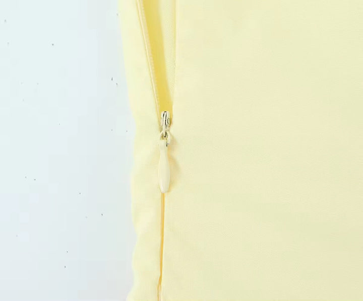 A-Line Mini Dress with Back Tie for Waist Fit, Country Style - Reya