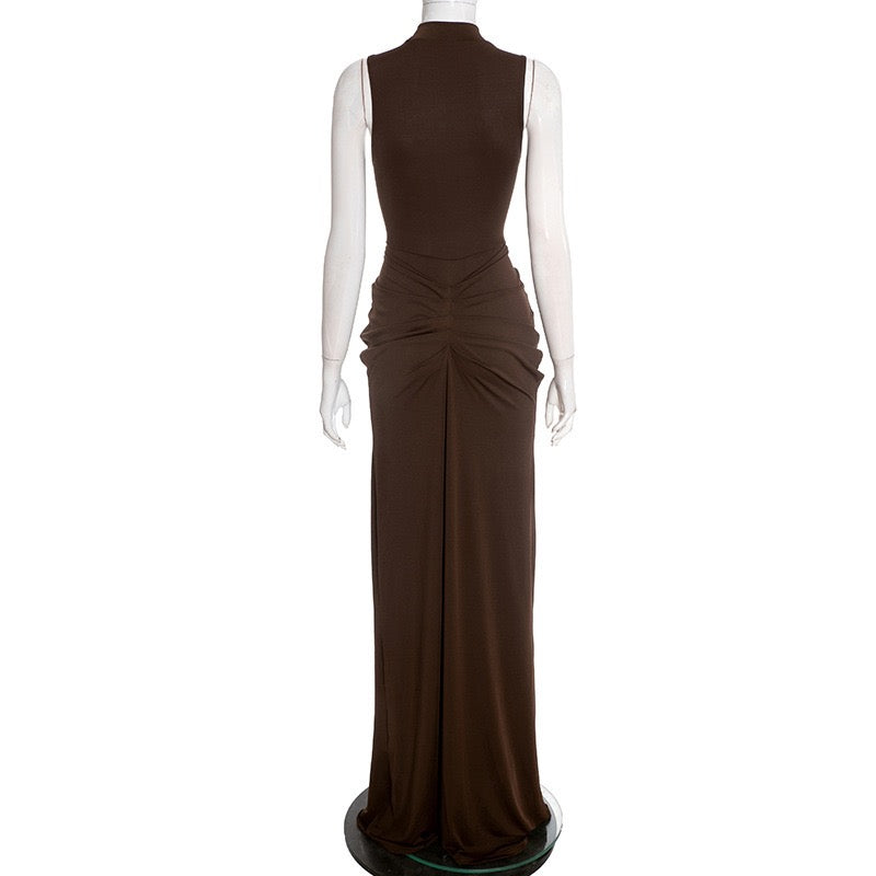 שמלת מקסי כיווצים - DAR