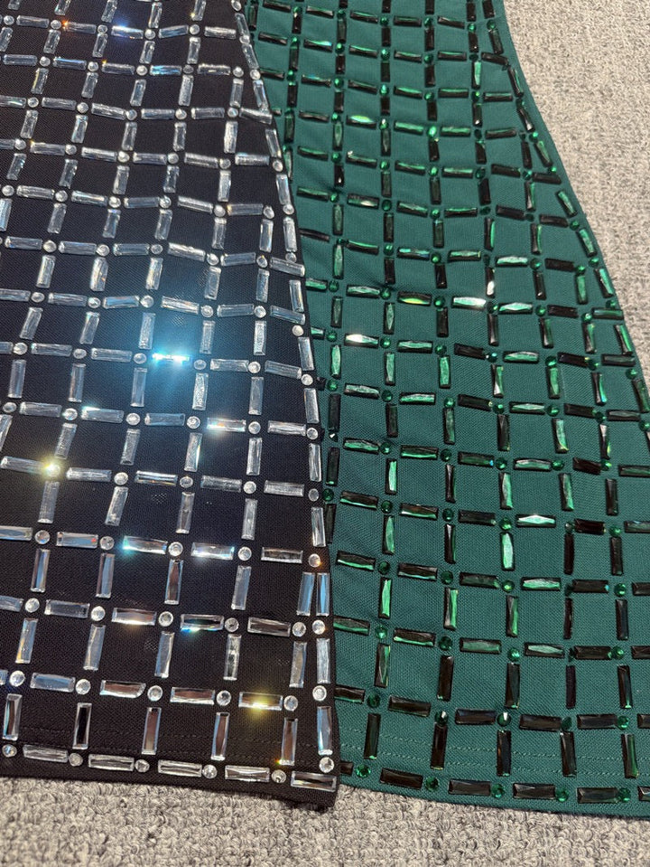 Mini dress with sparkling diamond design - Line