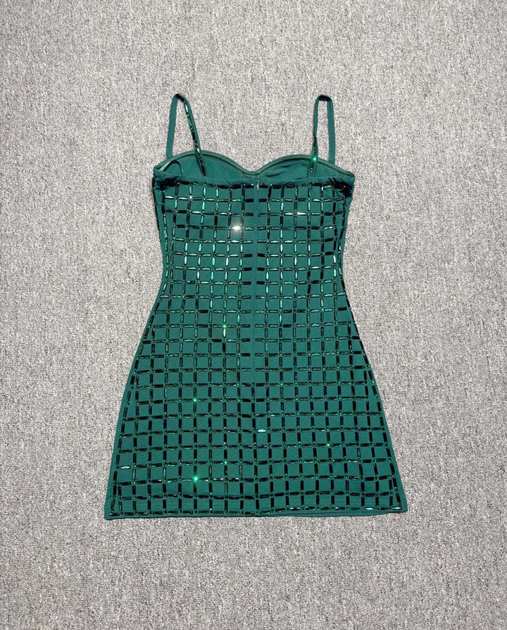 Mini dress with sparkling diamond design - Line