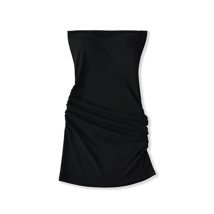 Bailey strapless ruched fitted mini dress in shaping fabric