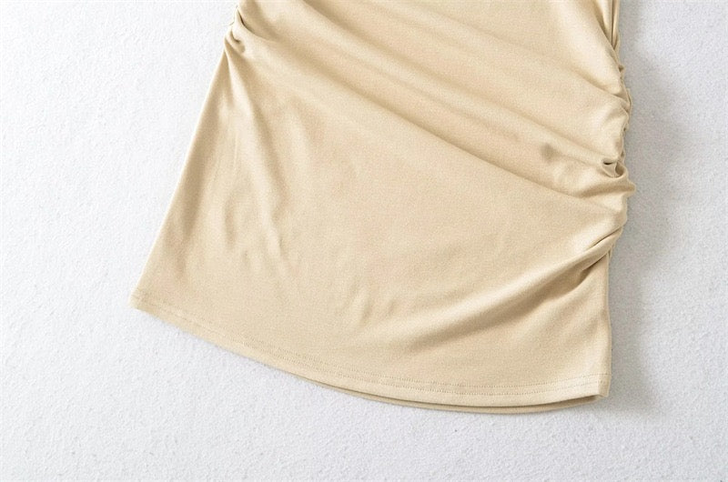 Bailey strapless ruched fitted mini dress in shaping fabric
