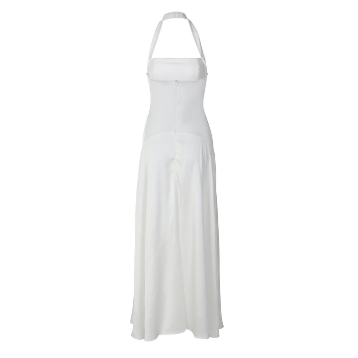 Haila satin maxi dress