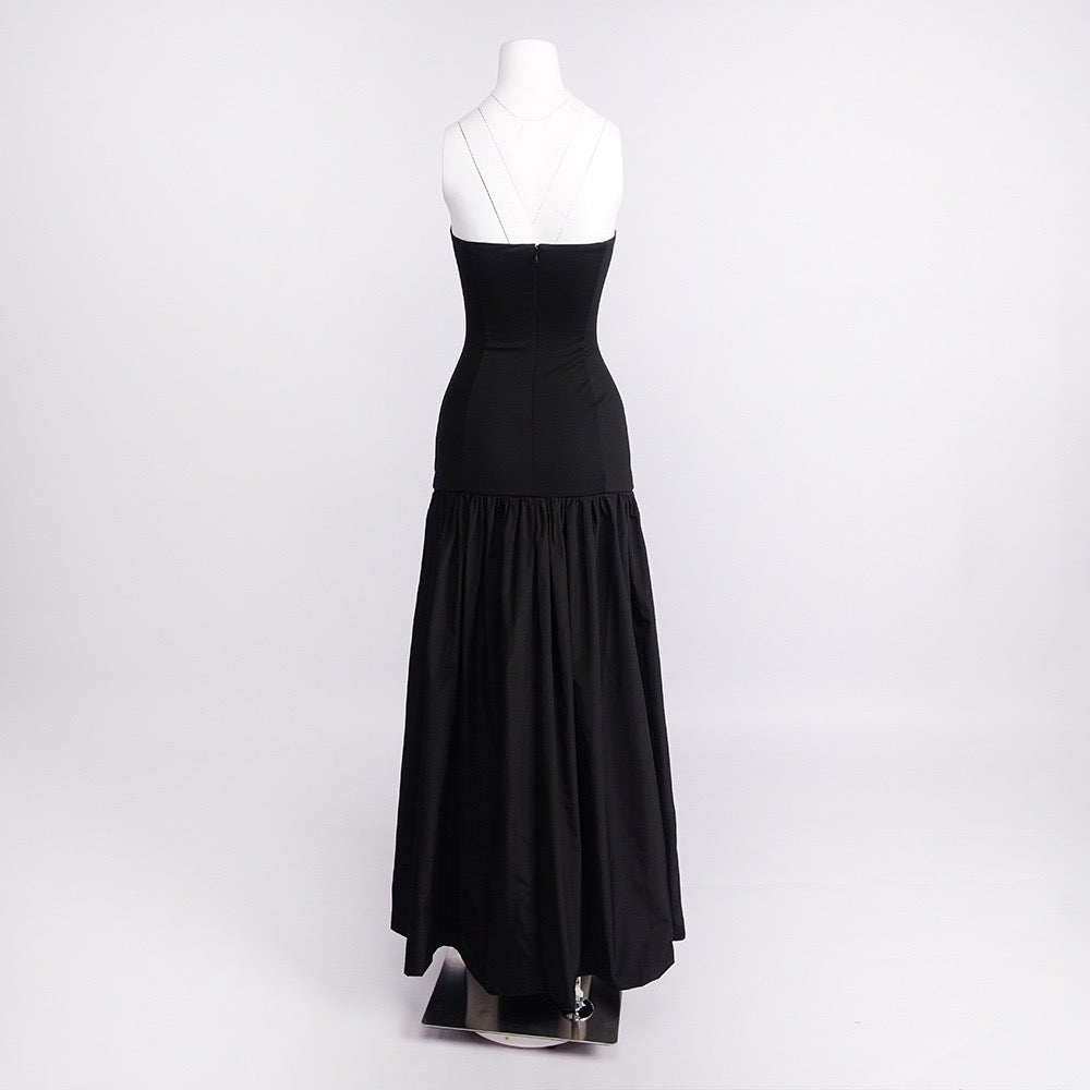 Zimra A-line maxi dress with a cutout design