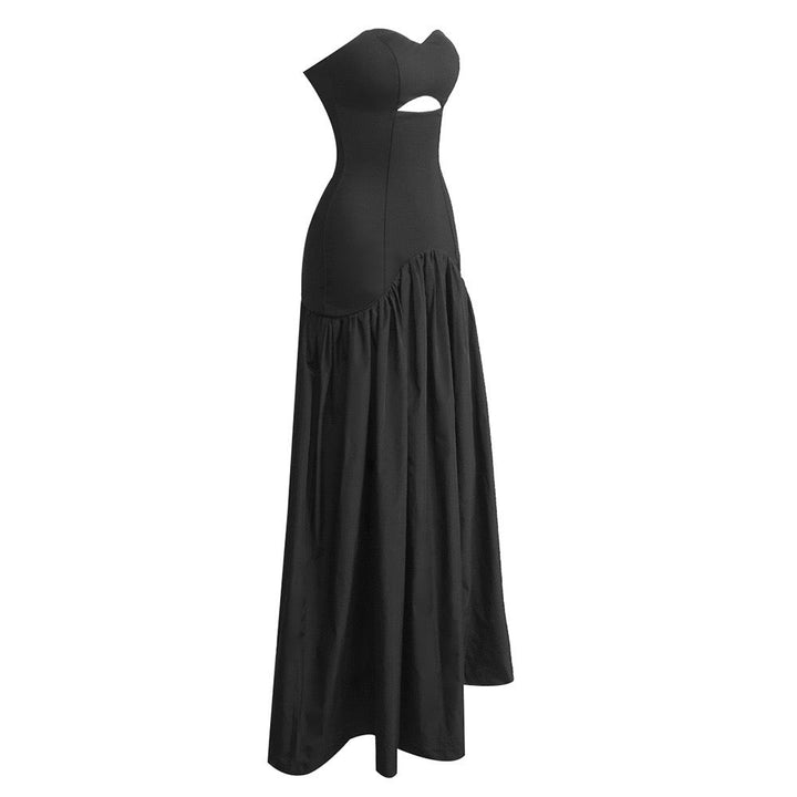 Zimra A-line maxi dress with a cutout design