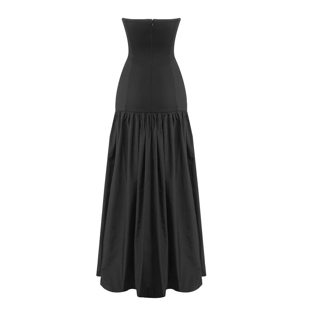 Zimra A-line maxi dress with a cutout design