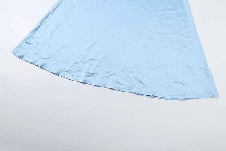 Haila satin maxi dress