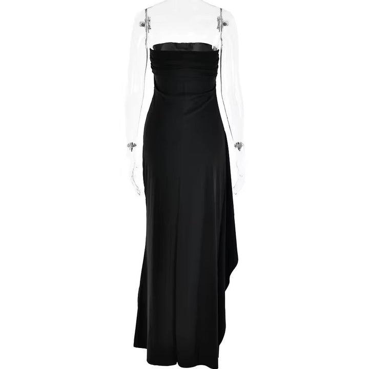 Strapless Maxi Dress with Deep Slit - Luciana