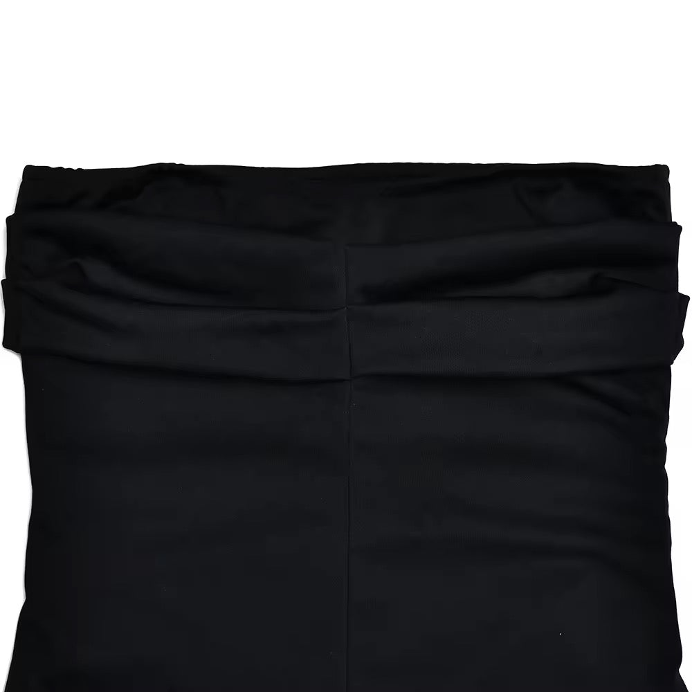 Strapless Maxi Dress with Deep Slit - Luciana