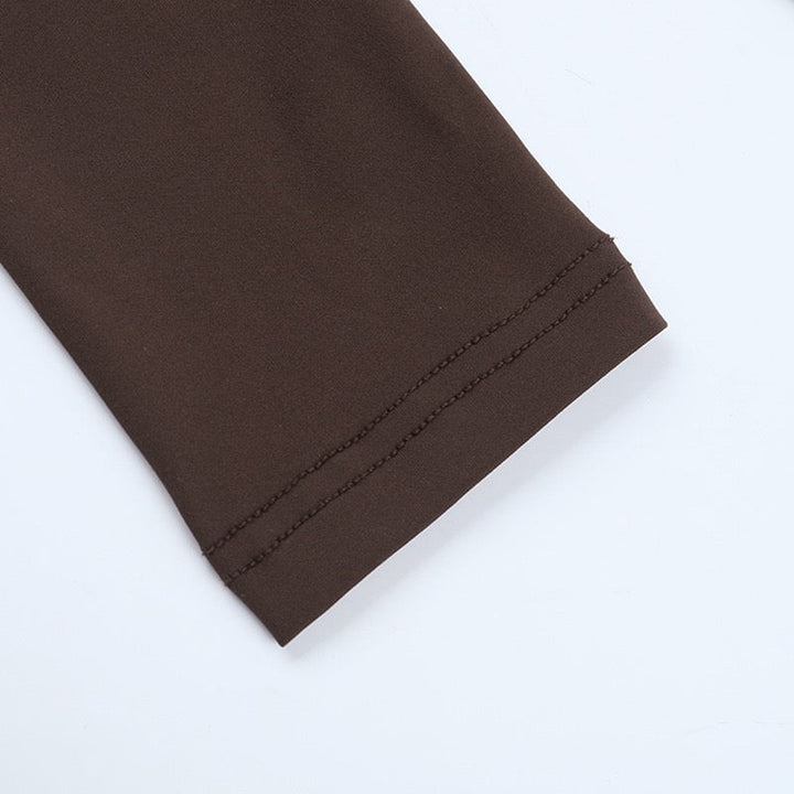 Maxi Dress with Corset and Turtleneck Collar Design - SHERON