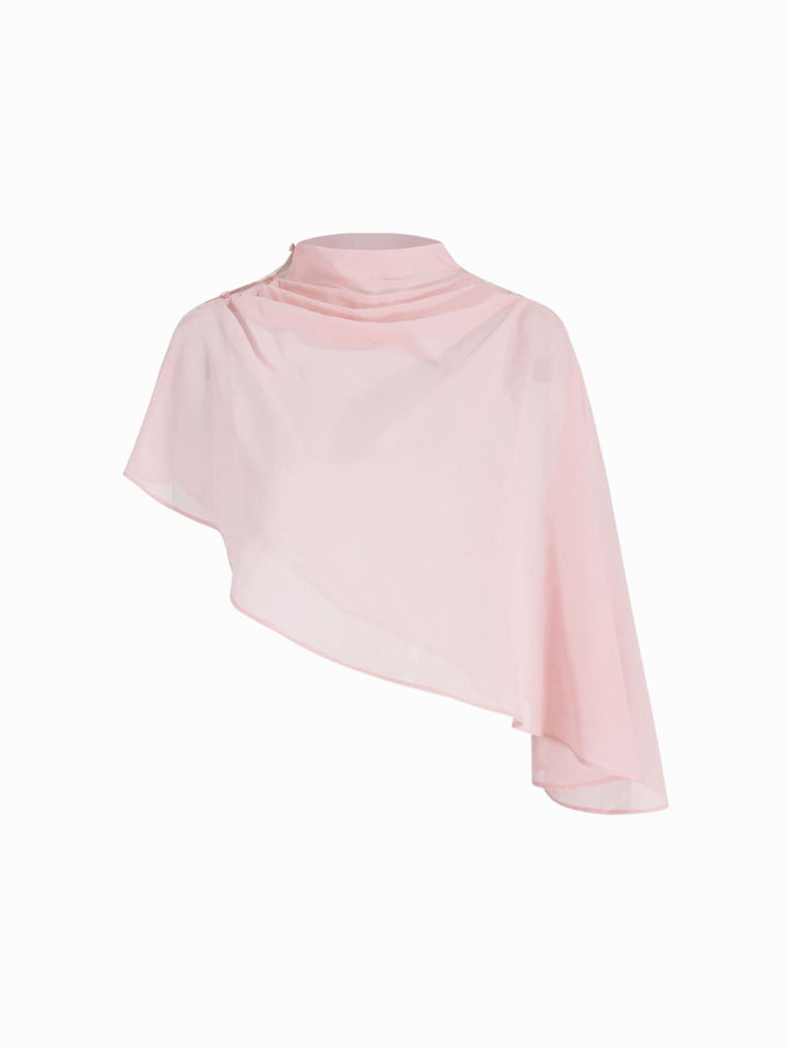 Dania satin maxi dress with a chiffon overlay