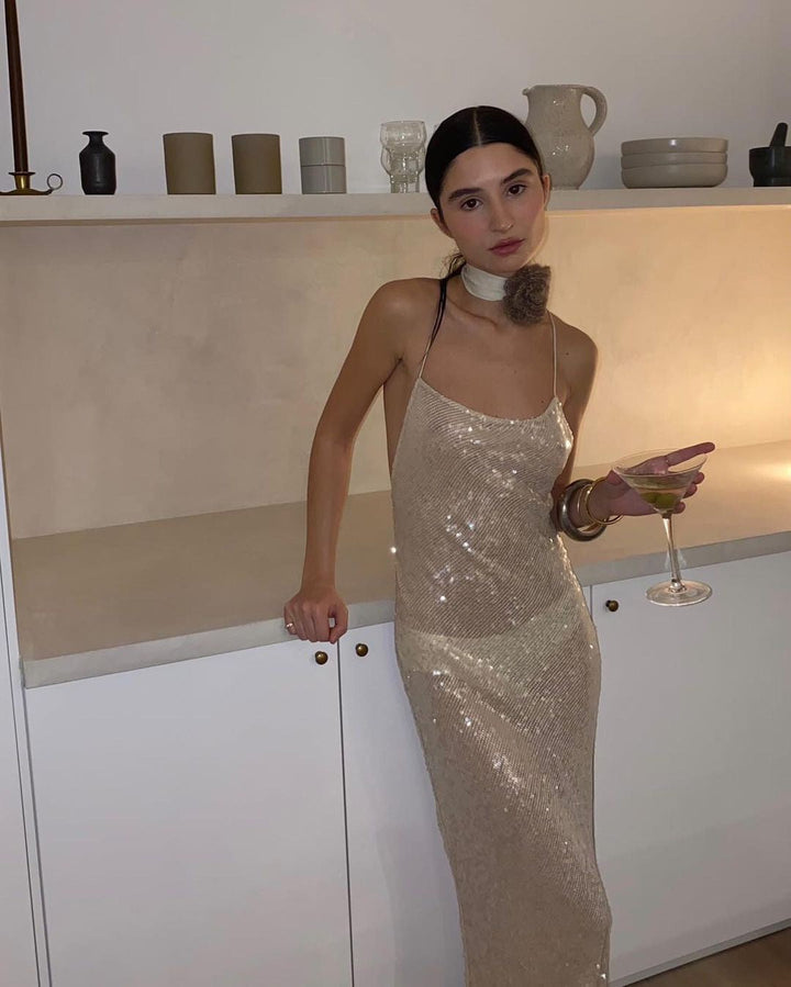 Sequin maxi dress – Meril