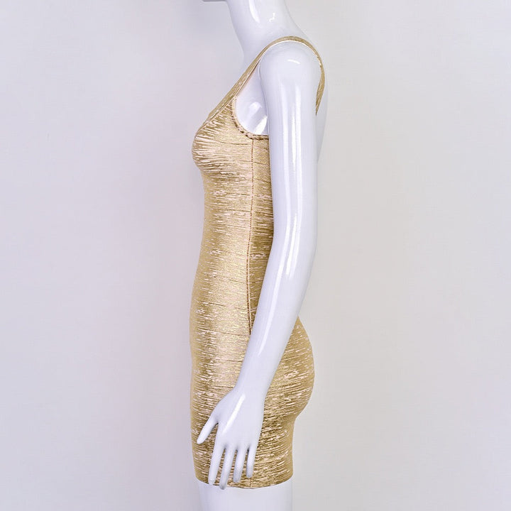 Briella mini dress in shiny shaping fabric