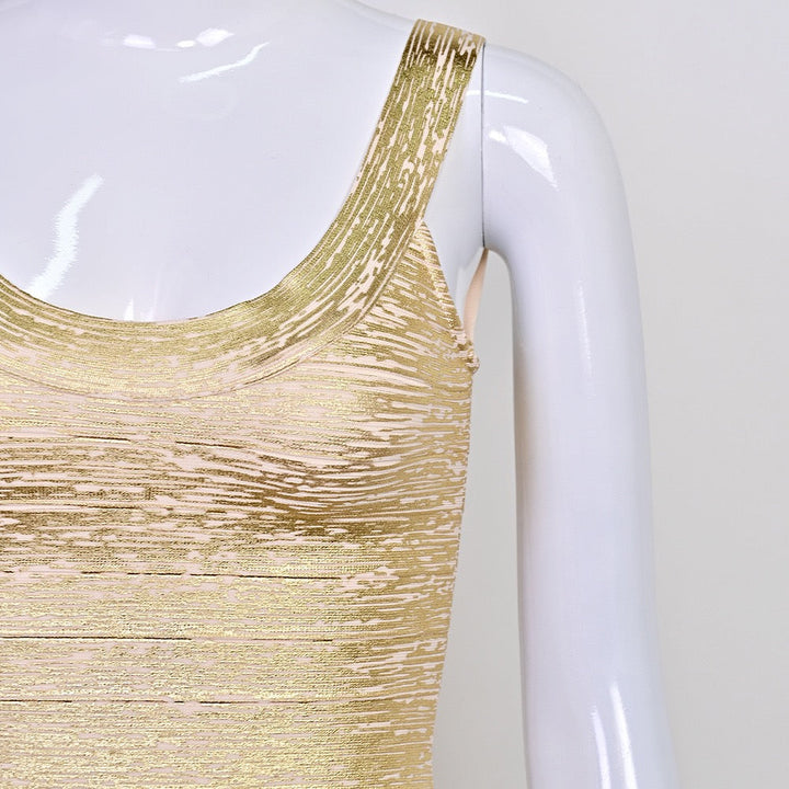Briella mini dress in shiny shaping fabric
