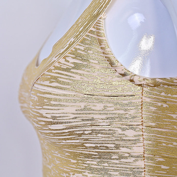 Briella mini dress in shiny shaping fabric