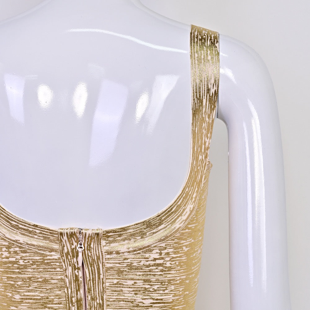 Briella mini dress in shiny shaping fabric