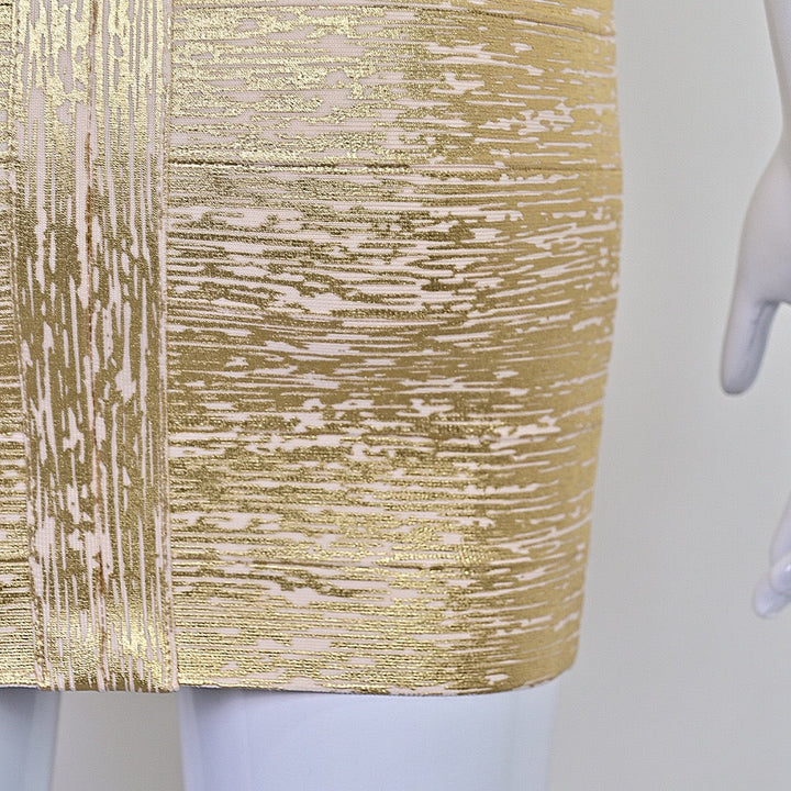Briella mini dress in shiny shaping fabric