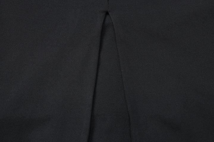 Maxi Dress with Collar, Opening, and Slit Design - LIANA