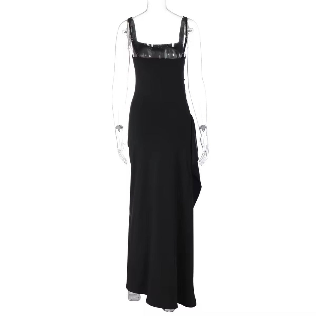 Elegant Maxi Dress with Slit Design - April