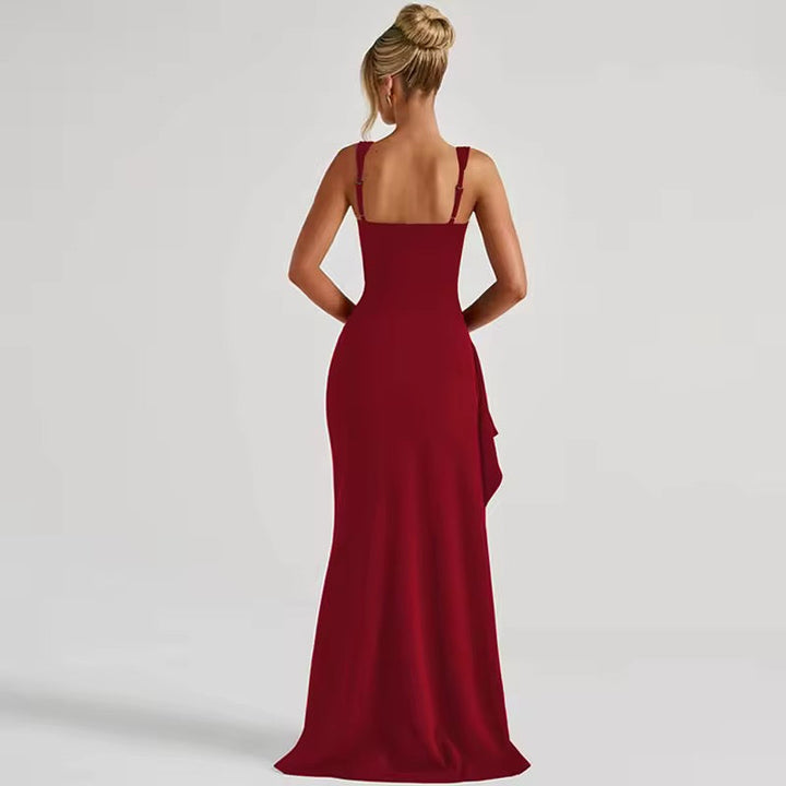 Elegant Maxi Dress with Slit Design - April