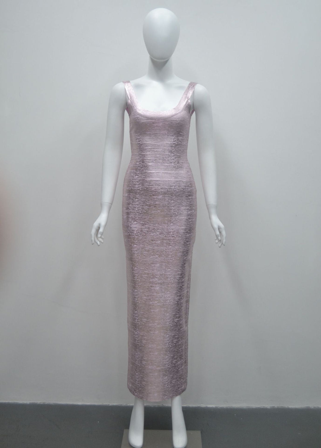 Briella maxi dress in shiny shaping fabric