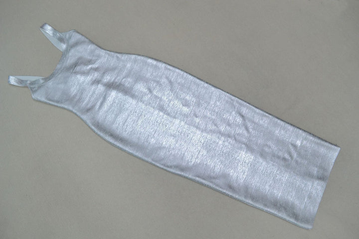 Briella maxi dress in shiny shaping fabric